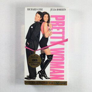 3/$15 1990 PRETTY WOMAN VHS tape, 10th anniversary directors cut Richard Gere